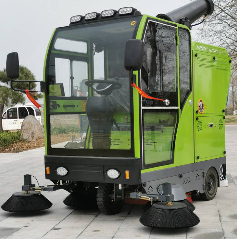 苗栗道路清洁广泛应用电动环卫清扫车